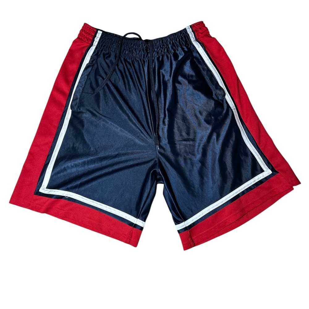 Bugle Boy Navy and Red Athletic Shorts For Men Size XL